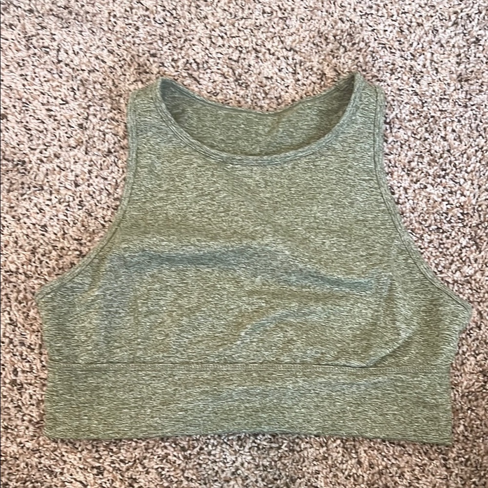 Women's Green Sports Bra